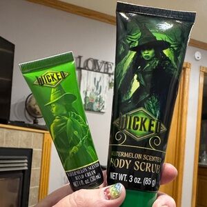 Wicked Watermelon Scented Body Scrub and Hand Cream Set - Green